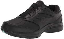 Saucony Women's Integrity Walker 3 Walking Shoe, Black, 7.5 M US