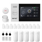 PGST WiFi 4G Wireless Home Burglar Security Alarm System Kits, Tuya Smartlife APP, Amazon Alexa, with RFID cards, Siren, Window Door sensors, Motion Detector,Compatible with Alexa Google Home