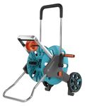 Gardena CleverRoll M Easy: Hose trolley with up to 60 m capacity, especially stable, convenient, robust metal hose guide, anti-drip device, tool-free assembly (18515-20)