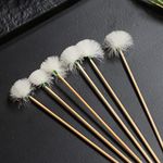 TOG (LABEL) 10 Pieces Goose Feather Earpicks for Adults Children Ear Pick Ear Spoon Green Thread M|Health & Beauty | Health Care | Ear Care | Ear Wax Removers