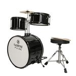 Kadence 13 Inch 3-Piece Kids/Junior Drum Set/Beginner (Standard) /Kids Musical Toys, Musical Instrument, Black