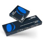 OREI 4x1 KVM 4K HDMI Over Ethernet Extender Switcher Balun Over CAT6/7 Cable 4K@60Hz Upto 230 Feet - 2 USB 1.1 Ports, Supports Keyboard and Mouse USB