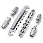 Electric Guitar Tune-o-Matic Tailpiece & Bridge Set With Studs Mounting Accessories Fit For Epiphone Les Paul Replacement Parts Silver