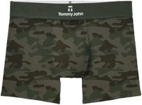 Tommy John Men’s Trunk 4” Underwear - Second Skin Boxers with Supportive Contour Pouch - Barely-there Stretch Fabric