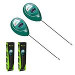 Soil Moisture Sensor Meter Watering Monitor, Plant Hygrometer for Gardening, Farming, No Batteries Required, 2 Pack