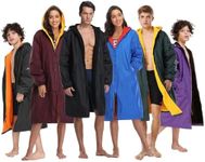 Adoretex Unisex Swim Parka Water Resistant Warm Coat Water Sports Swim Parka for Adults & Kids-PK005-FGreen/Black-AXXXL