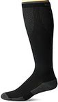 Copper Fit Unisex-Adults Advanced Energy Knee High Compression Socks, Black, Large/X-Large