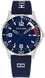 Tommy Hilfiger Reloj Analógico para Nios de Cuarzo con Correa en Silicona 1720016