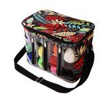 ilauke Knitting Bag for Yarn Storage, 14L Portable Crochet Tote Bag Yarn Storage Yarn Holder Crochet Bag Crochet Hooks Knitting Accessories Tools Large Storage Case