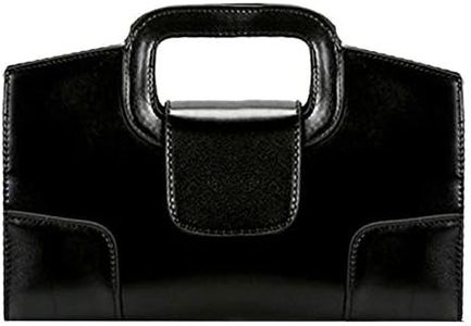 ZLMBAGUS Women Vintage Flap Tote Top Handle Satchel Handbags PU Leather Clutch Purse Casual Messenger Chain Shoulder Crossbody Bag Black
