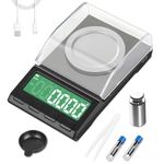 Professional Milligram Scale Rechargeable, 100g/0.001g Diyife High Precision Small Pocket Scale with Backlit LCD Display, Tare, Calibration, Portable Mini Scale for Medicine, Lab, Gold, Jewelry