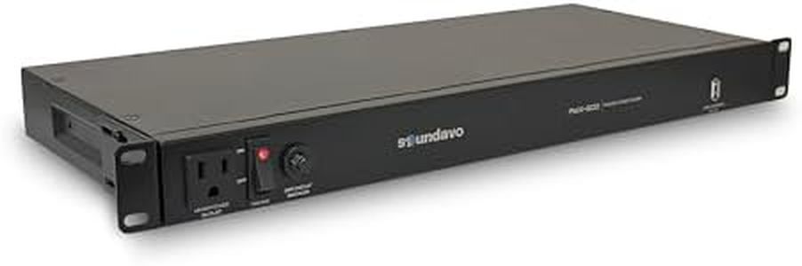 Soundavo PMX-600 Rack-mount 1U Power Conditioner/Surge Protection - Noise Filtering (No Sequencer Function)