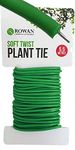 5.5m Soft Twist Ties for Plant Support, Reusable Weatherproof Long Thick Green Rubberised Wire for Gardening, Climbing Plants, Tomato, Vines, Shrubs and Flowers (5.5m Soft Twist Plant Tie)