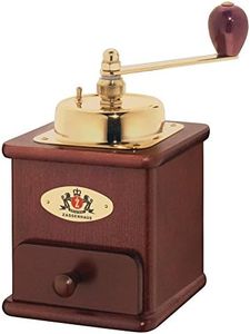 Zassenhaus Brasilia Coffee Mill, Beechwood Manual Coffee Bean Grinder, Traditional Hand Crank Coffee Mill (Mahogany)