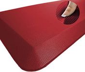 Sky Solutions Oasis Anti Fatigue Mat - Cushioned 3/4 Inch Comfort Floor Mats for Kitchen, Office & Garage - Padded Pad for Office - Non Slip Foam Cushion for Standing Desk (20x32, Red)