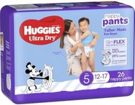 Huggies Ultra Dry Nappy Pants for 12-17 Kg Boys (Pack of 26)