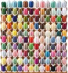 Simthread 120 Colors Polyester Embroidery Machine Thread - 1000 Metres for Brother / Babylock / Janome / Kenmore / Singer Embroidery Machine