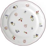 Villeroy & Boch Petite Fleur 8.25" Salad Plate, White/Blue/Burgundy