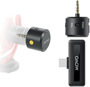 Movo WM-VXR10 Wireless Shotgun Mic Adapter for USB-C/iPhone 15 and up/Android Devices - Compatible VXR10, VXR10-PRO, X1-Mini, and Rode VideoMicro, VideoMic GO