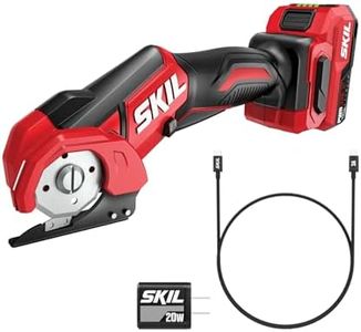 SKIL PWRCORE 12V 1/4-Inch Multi-Cutter Kit, Includes 2.0Ah Battery and 20W USB-C PD Charger - ES4651A-1C