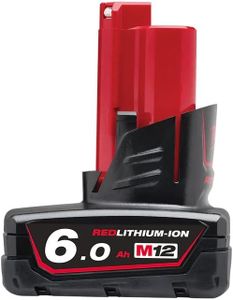 Milwaukee M12B6 M12 6.0Ah Redlithium-ION Extended Capacity Battery