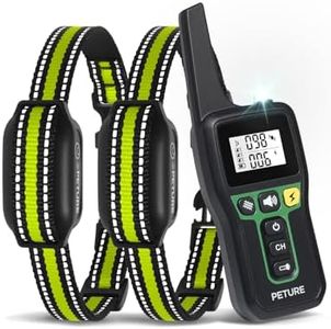 Dog Bark Collar with Remote, 3300Ft Range Dog Training Collar with Beep Vibration Static & Auto Mode, IPX7 Waterproof & Rechargeable Automatic Bark Collar for 7-120lbs Small Medium Large Dogs(2 Pack)