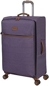 it luggage Beach Stripes 30" Softside Checked 8 Wheel Spinner, Blue/Pink