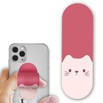 Regor Tabletop Finger Grip & Mobile Holder Mobile Stand Phone Holder for Hand & Mobile Back Holder Grip Great for Selfie & Works as iPhone Stand & Android Phone Stand - Fluffy Cat