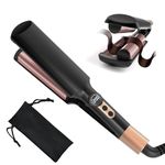 Hair Waver - Mini Hair Crimper, UKLISS 2 Barrels Wave Curling Iron, Beach Waves Hair Curler, Mermaid Hair Waver for Wavy Hair, Lightweight & Compact Size Hair Crimpers for Women, 5 Temps 120°C-200°C