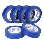 ADHES Blue Painters Tape Blue Tape, 6 Rolls x 0.94 Inch x 60 Yards Masking Tape Paint Tape for Walls, UV Anti,14 Days Clean Remove, Total 330 Yards