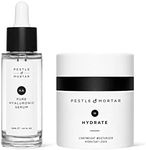 Pestle & Mortar Hydrating Duo gift sets- Hyaluronic Acid Face Serum with Vitamin B5 and Lightweight Anti Ageing Face Moisturizer