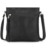 dobsechs Soft PU Leather Crossbody Bags for Women, Cross Body Bag with Multiple Pockets, Adjustable Strap, Perfect for Daily Use，Black