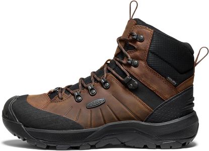 KEEN Men’s Revel 4 Polar Waterproof Winter Boots, Dark Earth, Size 8.5 UK