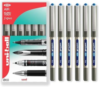 uni-ball EYE - UB-157 Rollerball Pens - 0.7mm Nib - Blue - Pack of 6