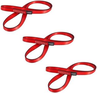 NewDoar 16mm Climbing Sling UIAA CE Certified,23KN EN566 Certified,Climbing Utility Cord Rock Climbing,Creating Anchors System,Rappelling Gear,Perfect for Tree Work(Red 95" 3pcs)