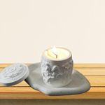 Kuber Industries Scented Candles | Fragrance Candles | Candles for Wedding | Candles for Bedroom | Birthday Candles | Valentines Day Gifts Candles | DY-230701B | White