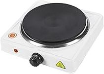 Yorkshire Homeware 1500W Electric Hot Plate Table Top Cooking Hob Cooker Hotplate Stove Cast Iron Heating Plate - Portable for Home, Camping & Caravan (Single Hot Plate)