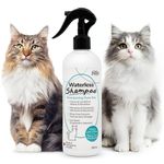 Waterless Cat Shampoo, DryShampoo for Cats by EnviroFresh, Waterless Pet Shampoo, Perfume, Deodorizing Spray, Grooming, 380 mL #640