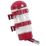 Pet Drinking Fountains Dog Water Dispenser Dog Kettle with Automatically Feeding Water (Red)