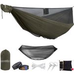 onewind 11' Double Camping Hammock Bug Net Bundle-Ridgeline, Lightweight Tree Straps,Ripstop Nylon Compact Strong- Holds 550lbs, Ideal for Bushcraft Survival, Adventure Explorer