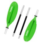 ChiuTiaro Kayak Paddle Paddle Board Paddles 4 Sections Boat Oar 87" Double Ended Canoe Paddle Boat Paddle for Rafting Boating Fittings, Green