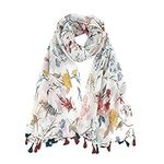 Van Caro Womens Silk Spring Scarf F