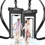 SYNCWIRE Waterproof Phone Pouch [2-Pack] - Universal IPX8 Waterproof Phone Case Dry Bag with Lanyard Compatible with iPhone 15 14 13 12 11 Pro XS MAX XR X Samsung S23 S22 S20 More Up to 7 Inches