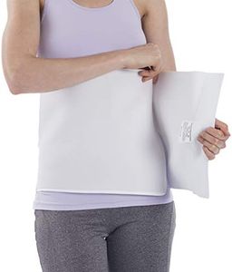 NYOrtho Plush Elastic Abdominal Binder - Soft Latex-Free Wrap for Men and Women (30" - 45") 4 Panel - 12" High