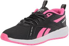 Reebok Girls Durable XT Running Shoe, Black/Atomic Pink/White, 11 Little Kid