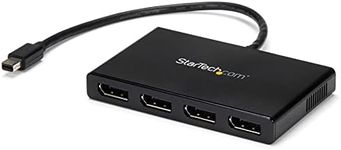 StarTech.com 4-Port Multi Monitor Adapter - Mini DisplayPort to DisplayPort MST Hub - 4X 1080p - Video Splitter for Extended Desktop Mode on Windows PCs Only - mDP to Quad DP Monitors (MSTMDP124DP)