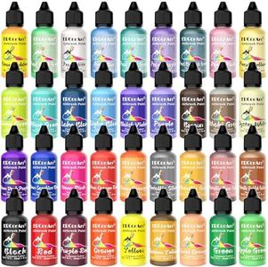 Airbrush Paint Set - 36 Colors Ready to Spray Airbrush Kit with 2 Cleaning Brush, Water Based Acrylic Air Brush Paint for Artists, Plastic Models - 1fl oz