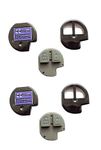 Abundance 2 Button Remote Inner housing Compatible for Maruti Suzuki Swift, Wagonar, Alto, A-Star, Dezire, etc with Rubber pad (Pack of 2)