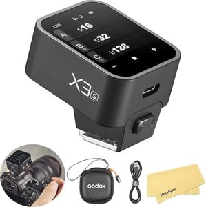 Godox X3-S TTL Wireless Touch Screen Flash Trigger for Sony Cameras, 3.7V 850mAh Li-Ion Battery, 2.4GHz Wireless with TCM Conversion