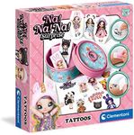 Clementoni 18658 Na Na Na Surprise lab, waterproof temporary, tattoo studio-kids' craft kits girls 7 years old, Multicolor, 4,7 x 19,8 x 19,8
